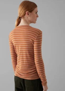Outlet Agnes Stripe Wool Lyocell Tee Women Jersey|Tops & Tees