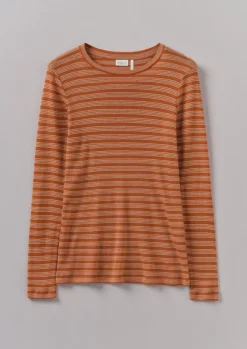 Outlet Agnes Stripe Wool Lyocell Tee Women Jersey|Tops & Tees