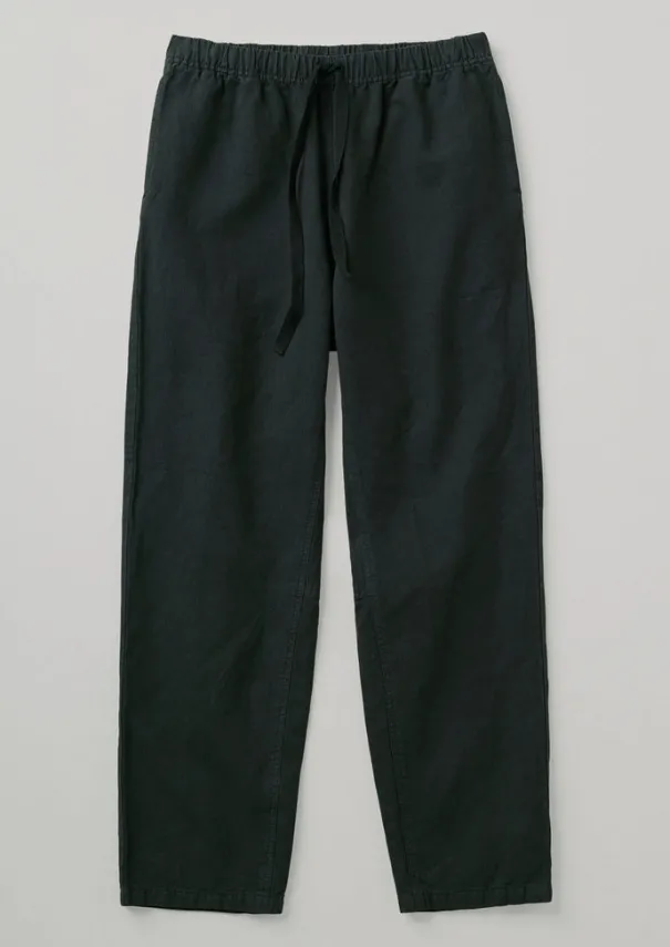 New Alfie Garment Dyed Herringbone Trousers Linen|Trousers