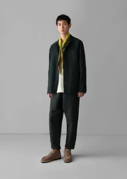 New Alfie Garment Dyed Herringbone Trousers Linen|Trousers
