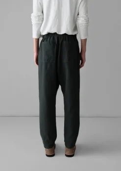 New Alfie Garment Dyed Herringbone Trousers Linen|Trousers