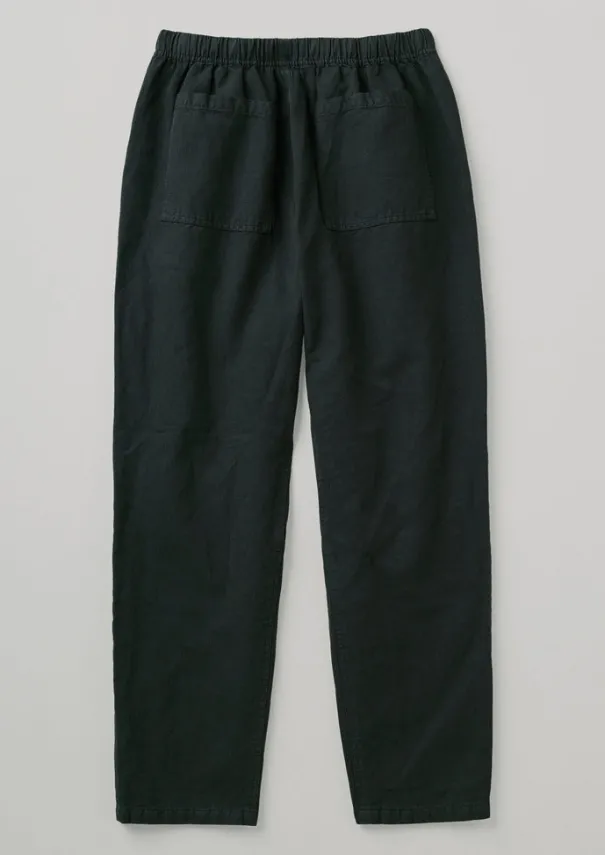 New Alfie Garment Dyed Herringbone Trousers Linen|Trousers