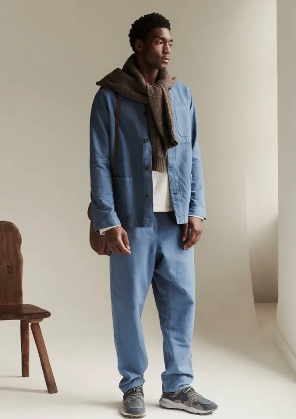 Online Alfie Garment Dyed Herringbone Trousers Workwear|Trousers