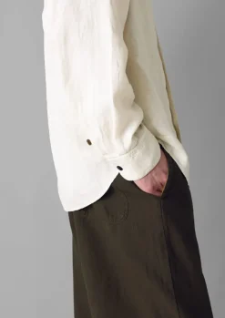 Sale Alfie Garment Dyed Linen Trousers Linen|Trousers