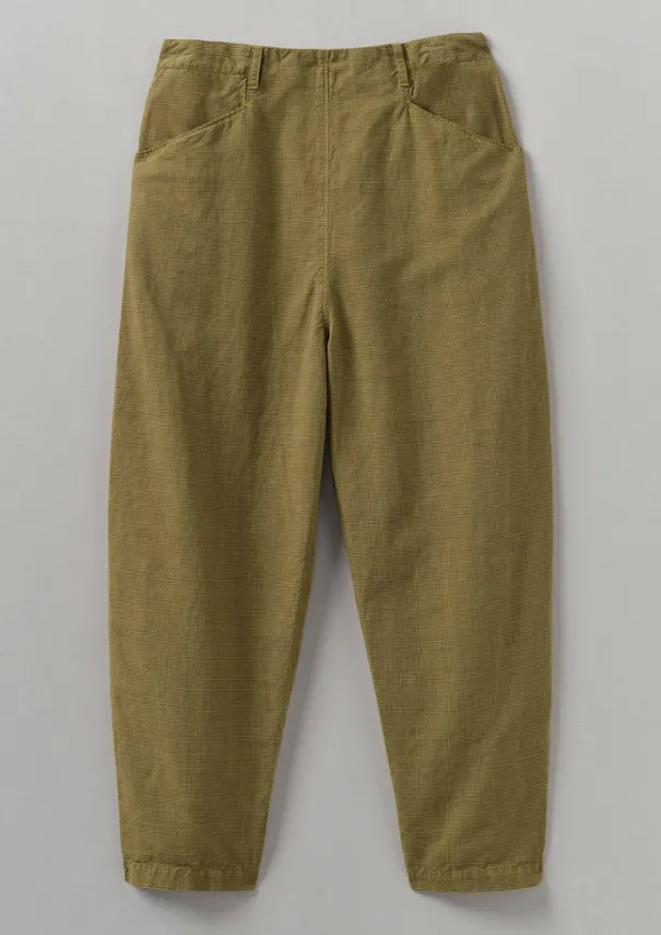 Clearance Alix Cotton Check Trousers Women Linen|Trousers