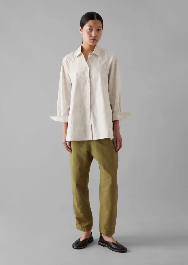 Clearance Alix Cotton Check Trousers Women Linen|Trousers