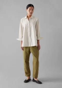 Clearance Alix Cotton Check Trousers Women Linen|Trousers