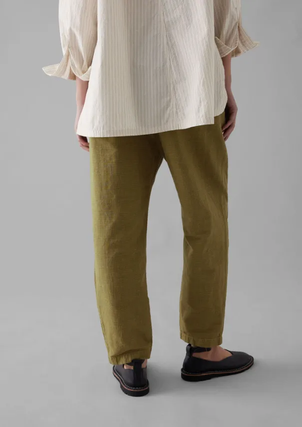 Clearance Alix Cotton Check Trousers Women Linen|Trousers