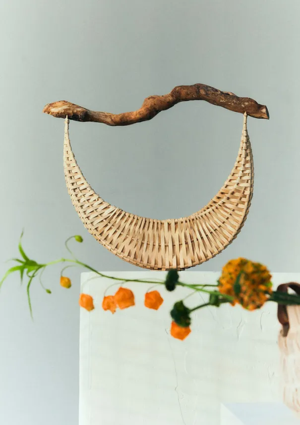 Amy Krone Crescent Basket Outdoor|Baskets