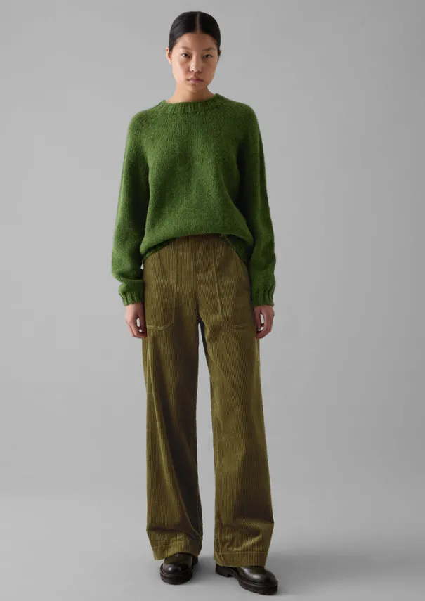 Annie Organic Cord Full Length Trousers Women Cord|Workwear