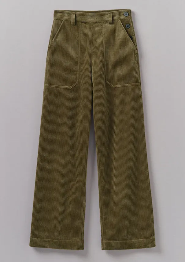 Annie Organic Cord Full Length Trousers Women Cord|Workwear