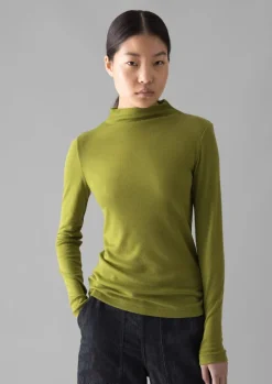Outlet Aster Wool Lyocell High Neck Tee Women Jersey|Tops & Tees