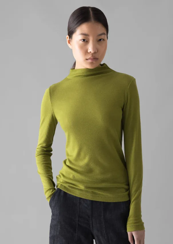 Outlet Aster Wool Lyocell High Neck Tee Women Jersey|Tops & Tees