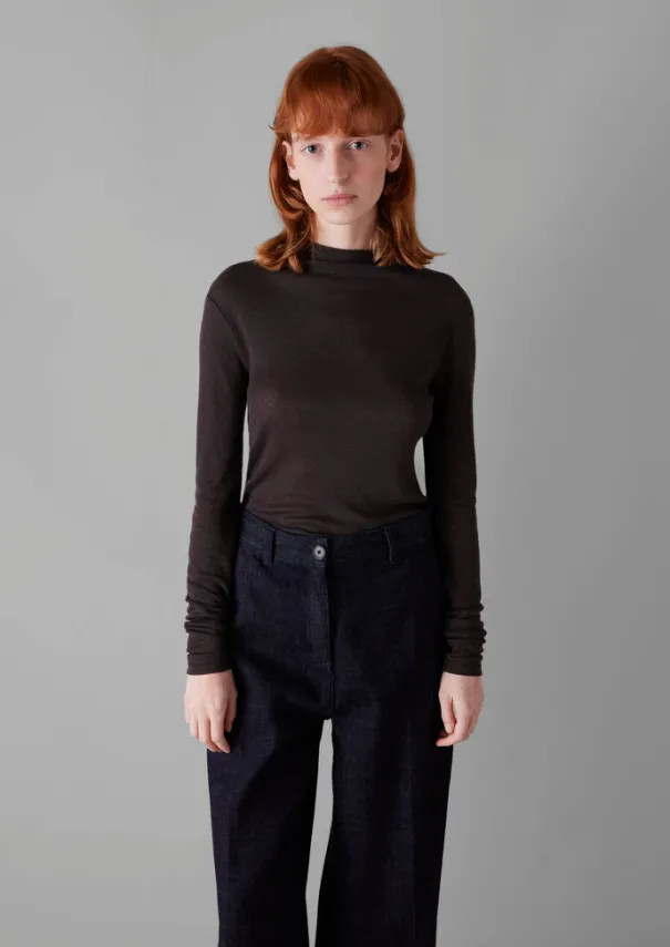 Outlet Aster Wool Lyocell High Neck Tee Women Jersey|Tops & Tees