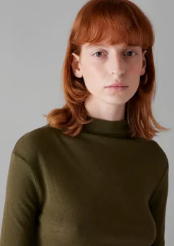 Sale Aster Wool Lyocell High Neck Tee Women Jersey|Tops & Tees