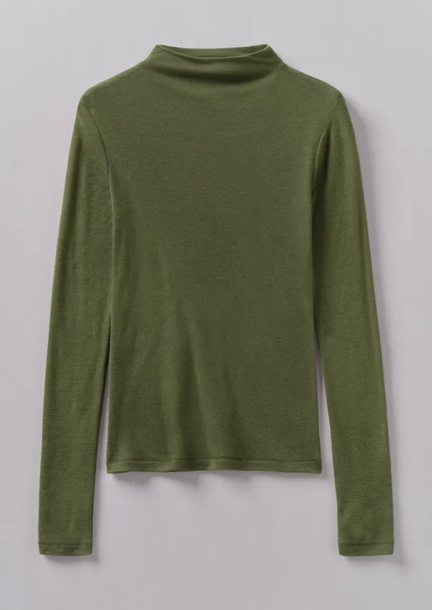 Sale Aster Wool Lyocell High Neck Tee Women Jersey|Tops & Tees