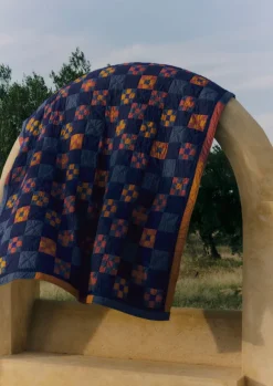 Astrid Check Patchwork Cotton Quilt Textiles|Blankets & Throws