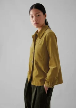 Hot Baya Patch Pocket Organic Cord Shirt Women Cord|Workwear