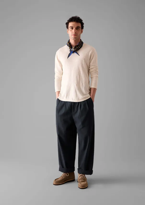 New Bill Cotton Wide Leg Trousers Trousers