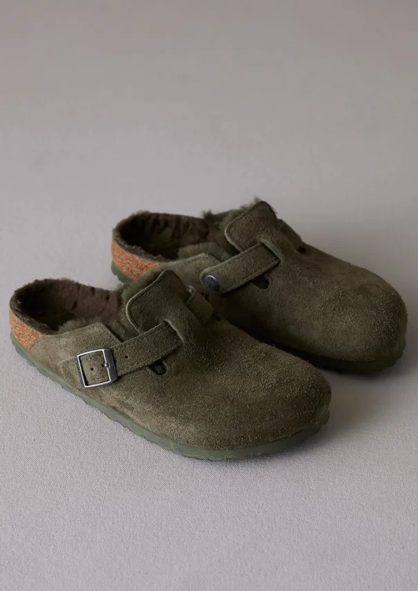 Best Birkenstock Boston Sheepskin Slippers Women Slippers|Nightwear