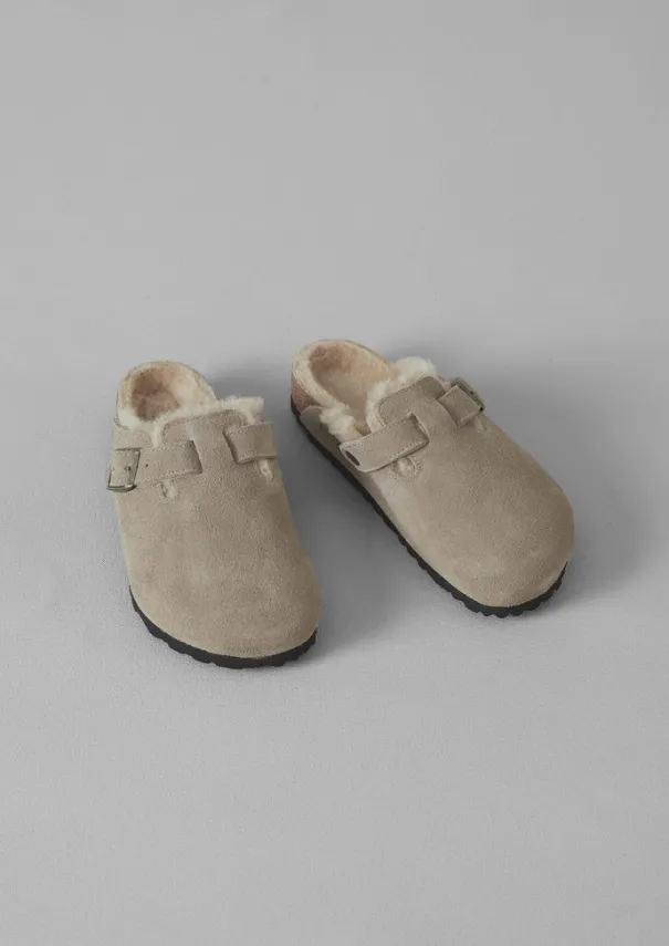 Sale Birkenstock Boston Suede Shearling Clogs Women Slippers|Nightwear