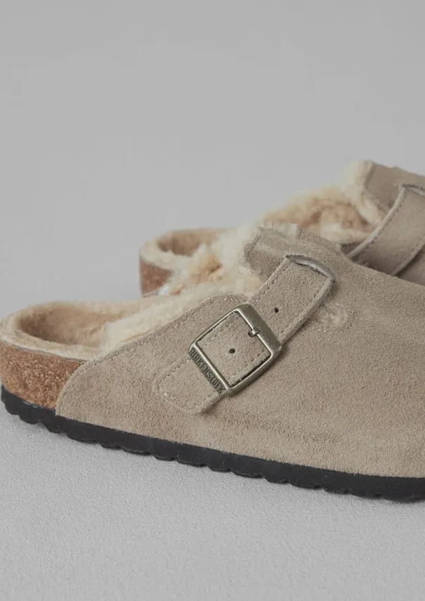 Sale Birkenstock Boston Suede Shearling Clogs Women Slippers|Nightwear