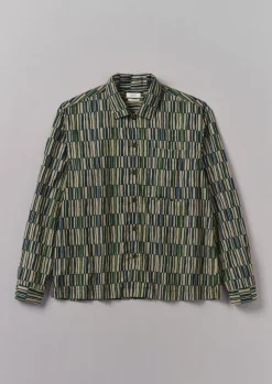 Clearance Block Print Irregular Check Shirt Shirts