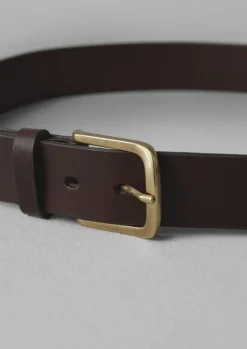 New Brass Buckle Leather Belt Bags & Belts