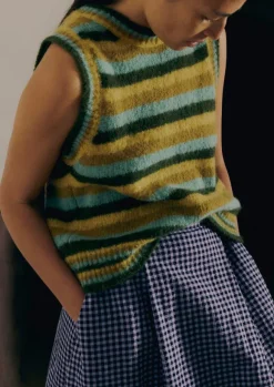 Online Brushed Alpaca Blend Stripe Tank Women Knitwear