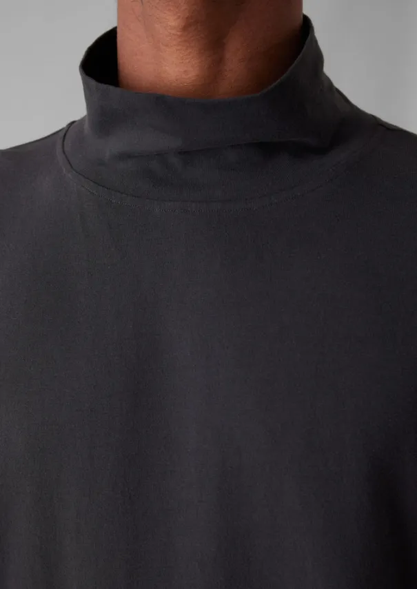Hot Brushed Cotton High Neck Lounge Top Loungewear|Tops & Tees