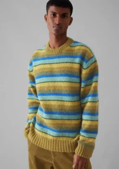Online Brushed Stripe Sweater Knitwear