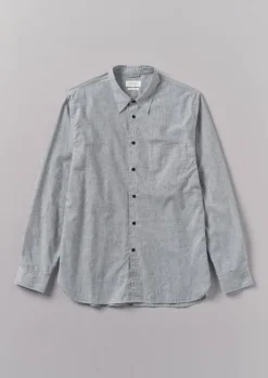 Outlet Chambray Cotton Linen Shirt Linen|Workwear