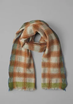 Discount Check Boiled Wool Scarf Hats, Scarves & Gloves