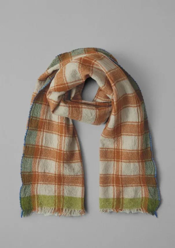 Discount Check Boiled Wool Scarf Hats, Scarves & Gloves