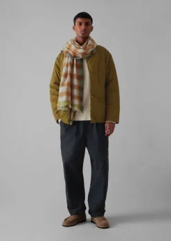 Discount Check Boiled Wool Scarf Hats, Scarves & Gloves