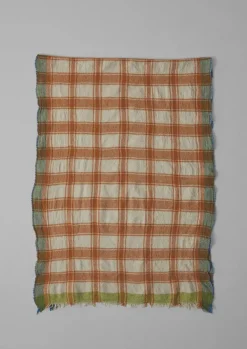 Discount Check Boiled Wool Scarf Hats, Scarves & Gloves