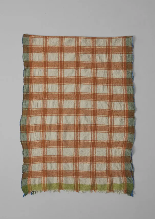 Discount Check Boiled Wool Scarf Hats, Scarves & Gloves