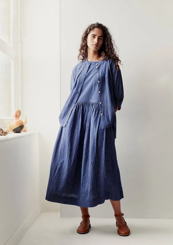 Outlet Check Crinkle Cotton Tie Shirt Women Loungewear|Tops & Tees