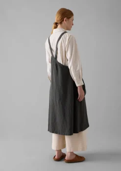 Clearance Check Linen Crossback Pinafore Apron Aprons & Tea Towels