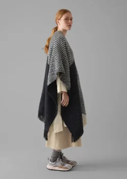 Best Check Merino Blend Wrap Women Hats, Scarves & Gloves|Knitwear