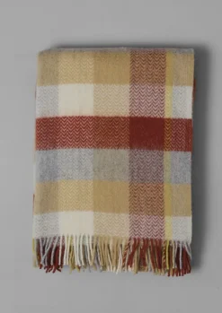 Best Chevron Check Wool Blanket Textiles|Blankets & Throws