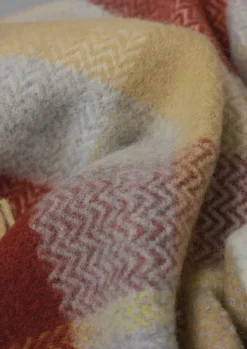 Best Chevron Check Wool Blanket Textiles|Blankets & Throws