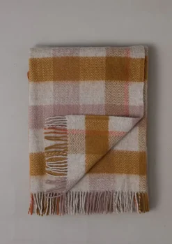 Clearance Chevron Check Wool Blanket Textiles|Blankets & Throws