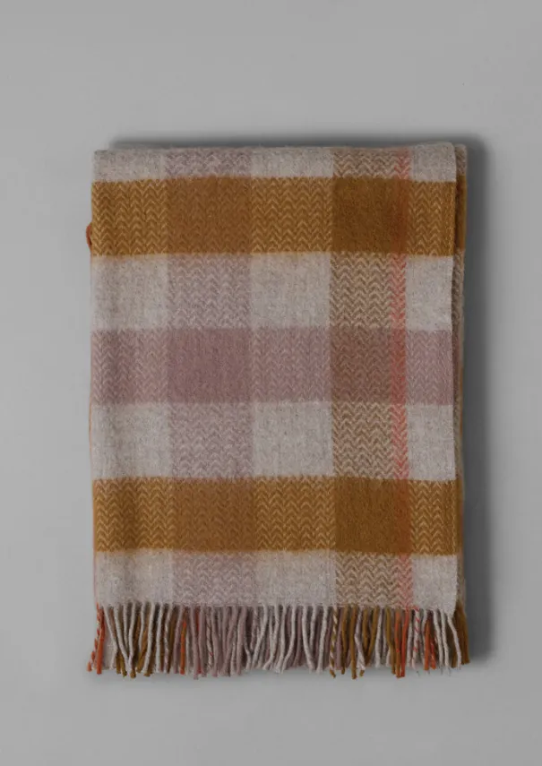 Clearance Chevron Check Wool Blanket Textiles|Blankets & Throws