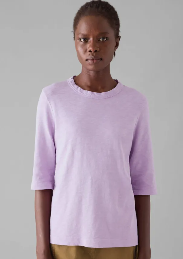 New Cleo Garment Dyed Organic Cotton Tee Women Jersey|Tops & Tees