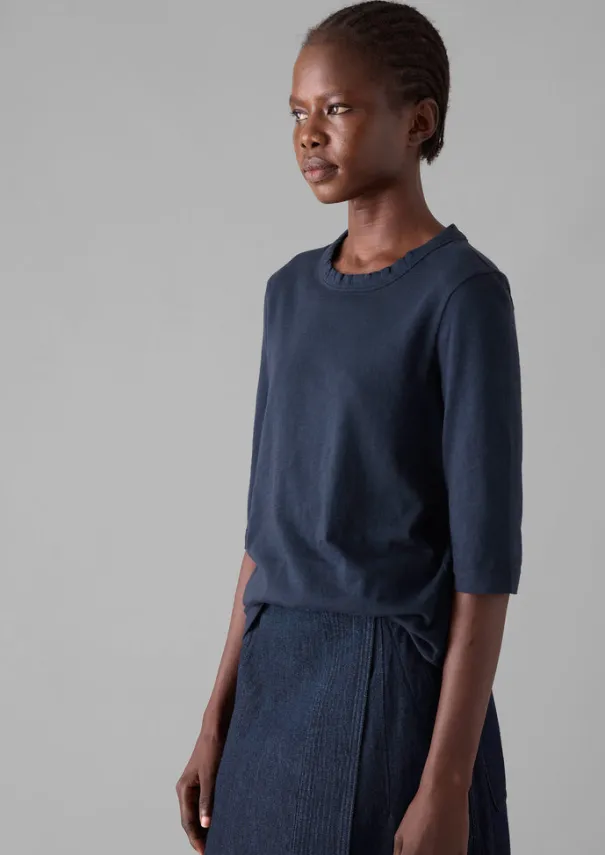 New Cleo Garment Dyed Organic Cotton Tee Women Jersey|Tops & Tees