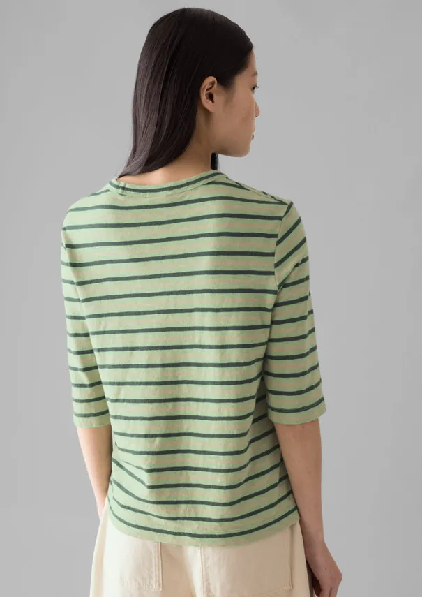 Discount Cleo Stripe Cotton Half Sleeve Tee Women Jersey|Tops & Tees