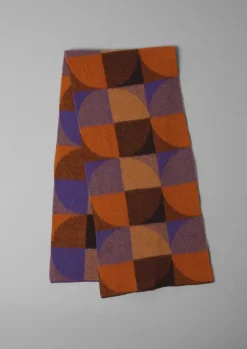 Online Colour Block Wool Scarf Women Hats, Scarves & Gloves