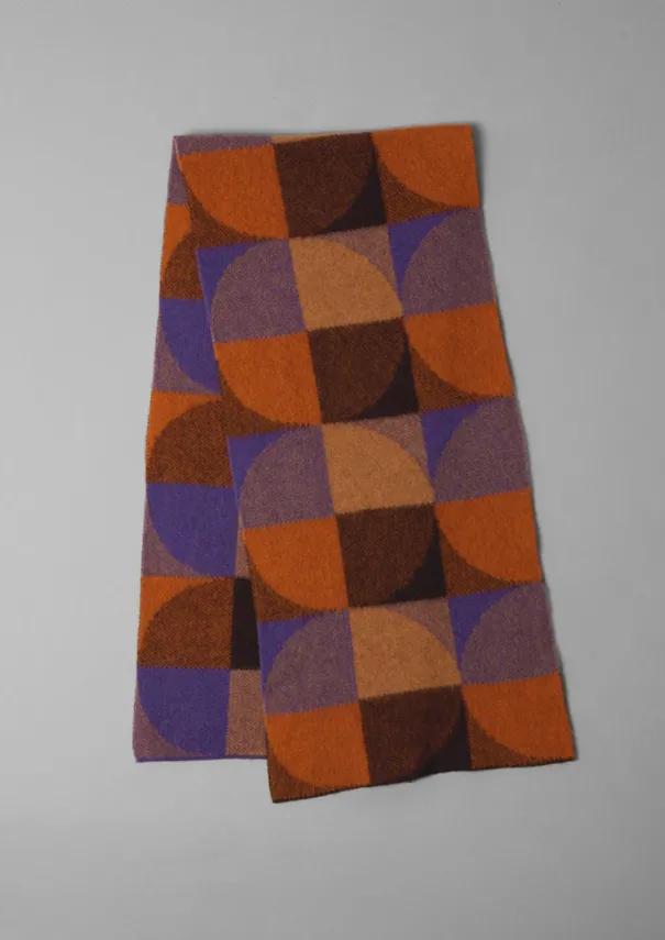 Online Colour Block Wool Scarf Women Hats, Scarves & Gloves
