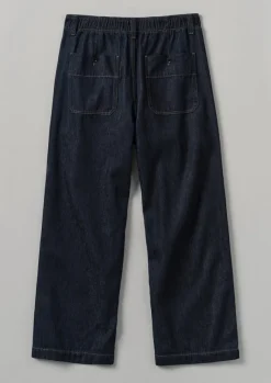 Hot Cotton Hemp Denim Cargo Trousers Denim|Trousers